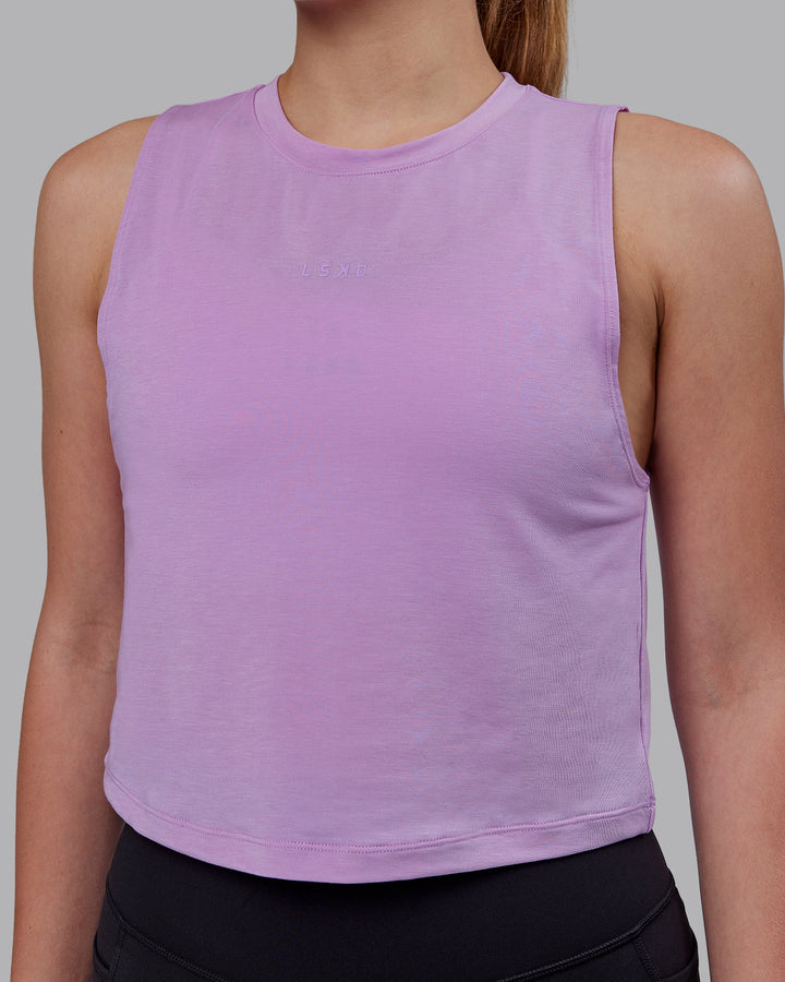 Vital Cropped Training Tank - Light Violet
