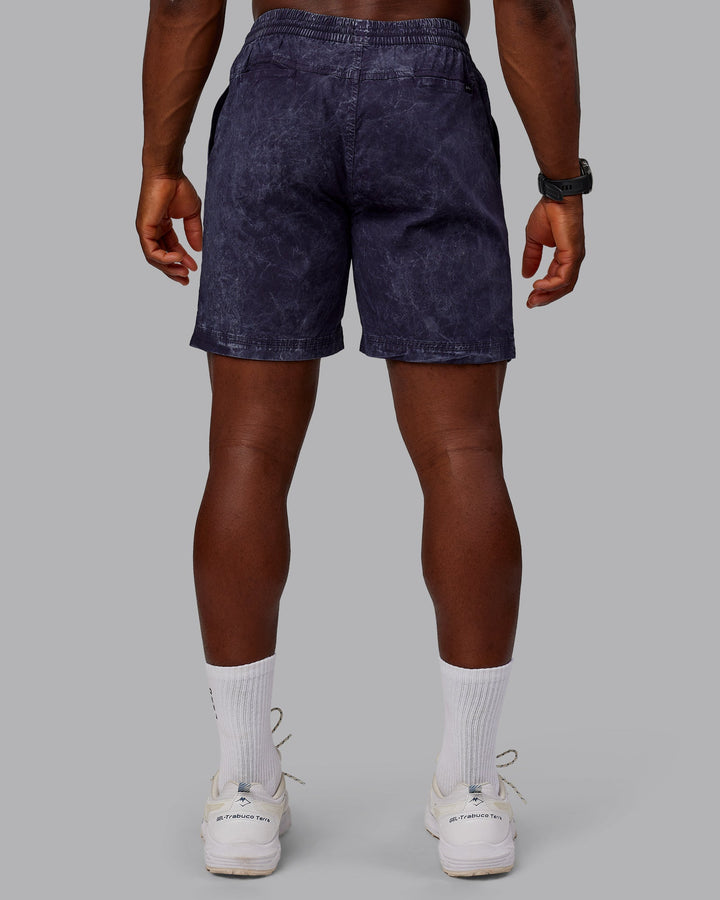 Man wearing Washed Daily 7&quot; Shorts - Midnight Blue
