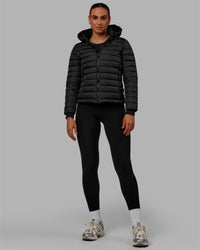 Woman wearing All Day Puffer Jacket - Black | Thumbnail Index: 8