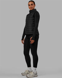 Woman wearing All Day Puffer Vest - Black | Thumbnail Index: 5