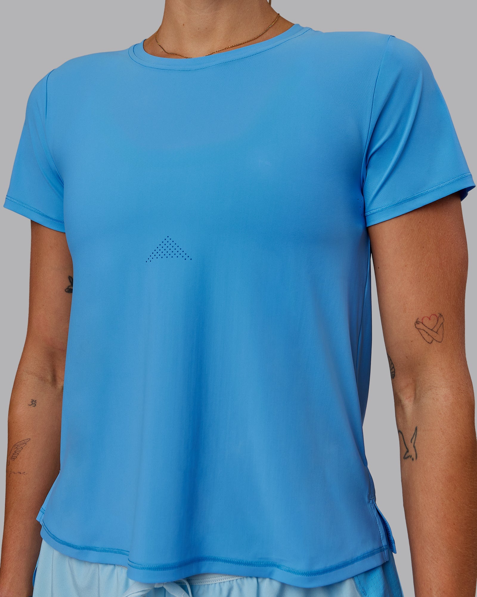 Womens Cadence Tee - Azure Blue | LSKD – LSKD US