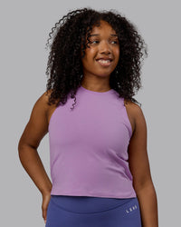 Woman wearing Deluxe PimaFLX Tank - Light Violet