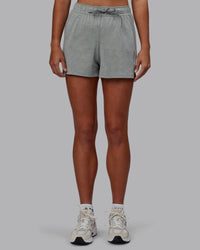 Women Wearing Restore CloudFLX Short - Light Grey Marl