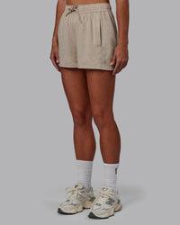 Women Wearing Restore CloudFLX Short - Oatmeal Marl