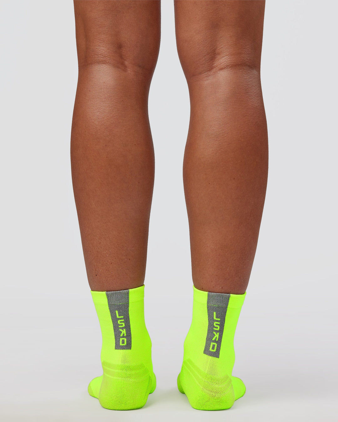 Run Club Performance Quarter Socks - Lime Glo