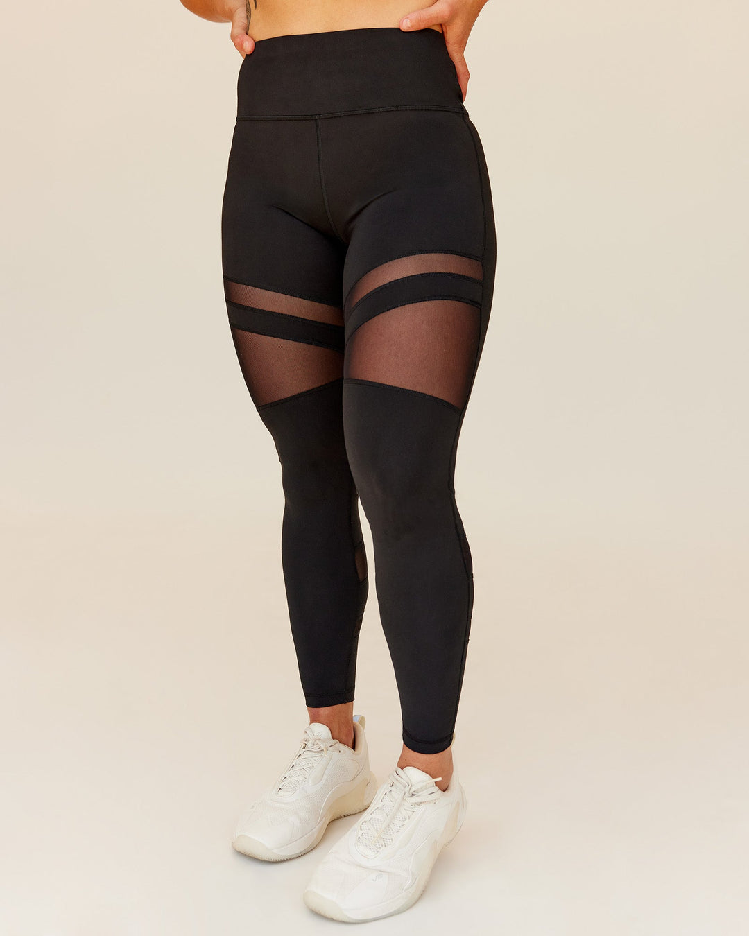 Woman wearing Be Bold Ultra High-Rise Full Length Legging - Black | Model:Tenaya | Size:S