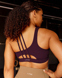 Woman wearing Galvanise Sports Bra 2.0 - Cherry Lacquer | Model:Tarni | Size:S | Thumbnail Index: 1