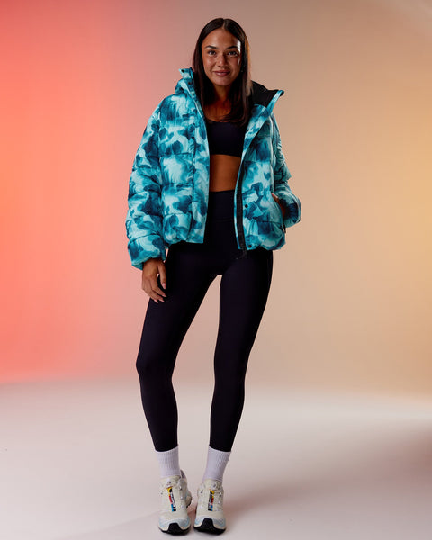 Diesel BLUE ‘W-DAY-PRINT’ puffer jacket Diesel W-BOGAERT - Winter jacket - multi coloured/black - Zalando
