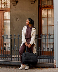 Woman wearing On the Move Trench Coat - Shale Beige | Model:Rosie | Size:S | Thumbnail Index: 3