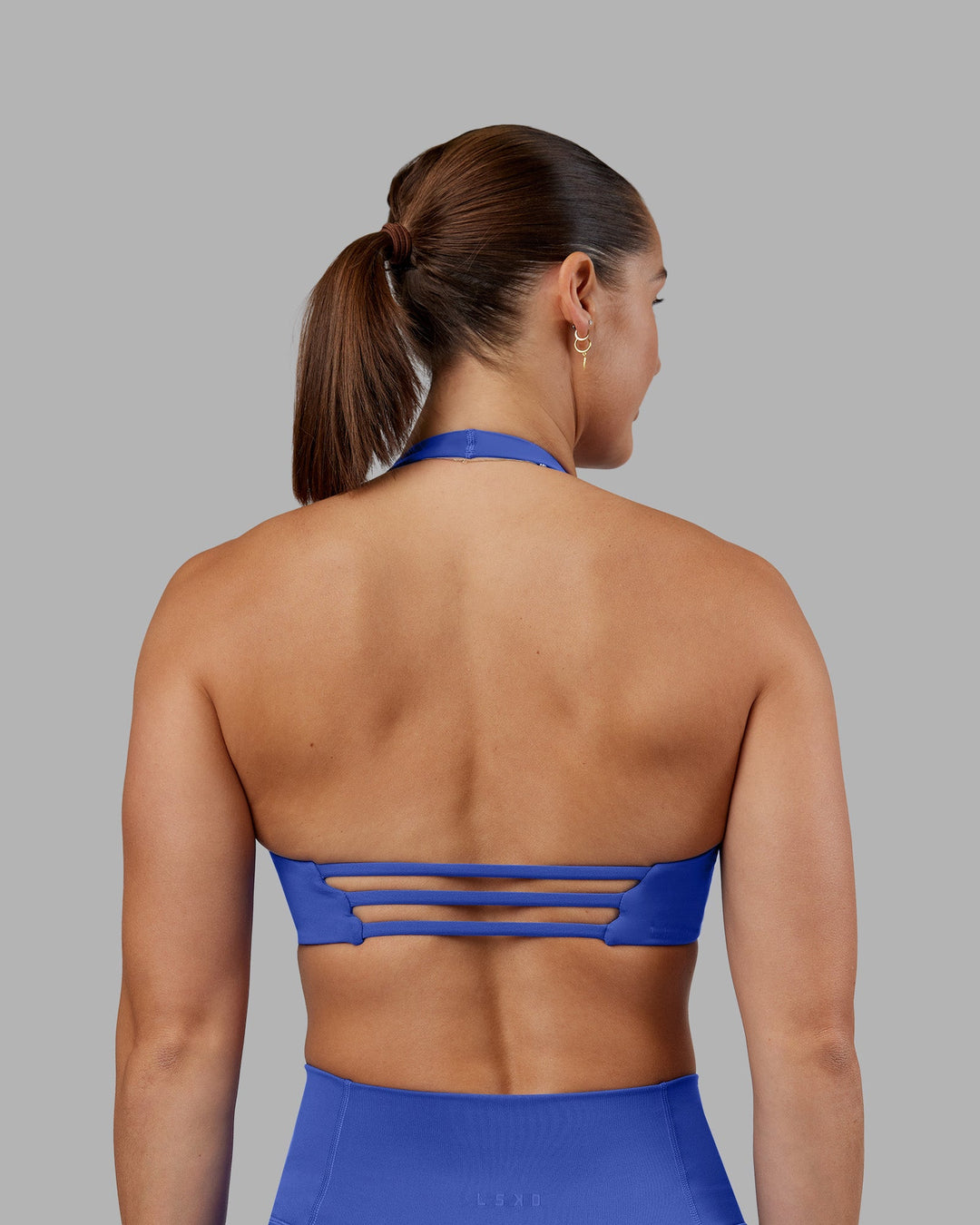 Abs Agile Halter Sports Bra - Power Cobalt | LSKD LSKD US Abs Agile Halter Sports Bra - Power Cobalt | LSKD LSKD US