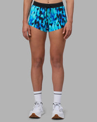Woman wearing Accelerate 3" Running Short - Luminous | Set:true | Angle:front | Model:Sophie | Size:S
