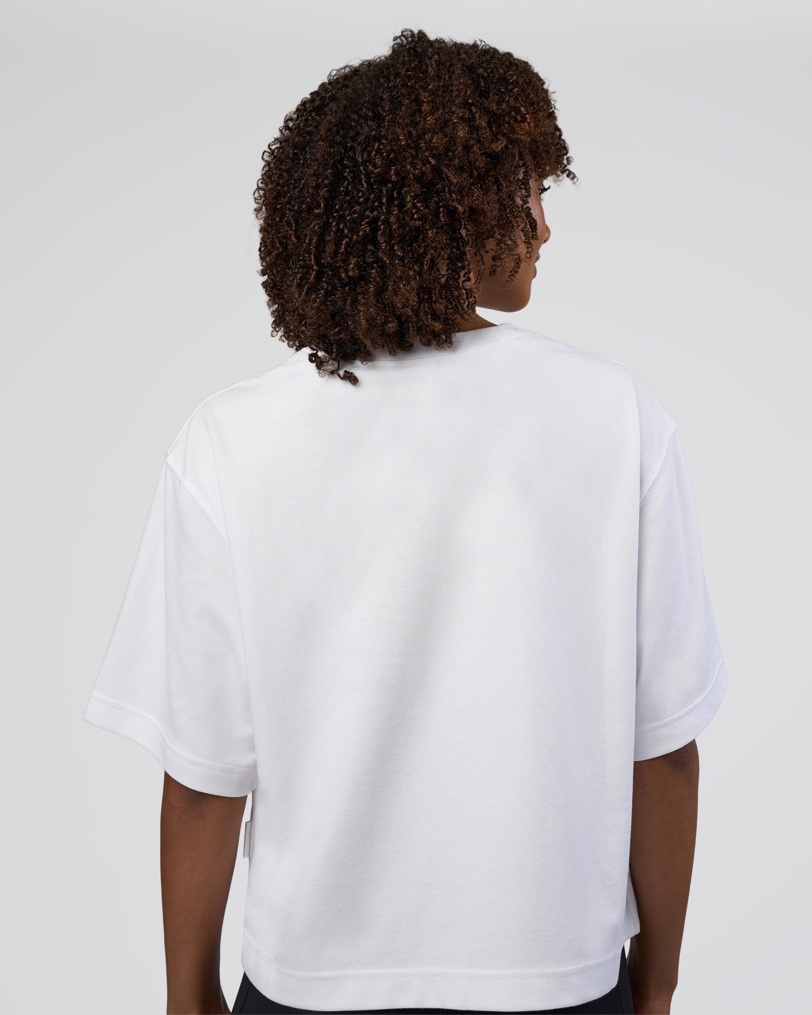AfterDark ZeroCrease Cropped Tee - White | LSKD – LSKD US