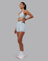 Woman wearing Agile Sports Bra - Skyride | Model:Rhiley | Size:S | Thumbnail Index: 4