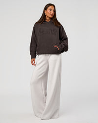 Woman wearing All Day Active Knitted Hoodie - Dark Storm | Model:Bianca | Size:S | Thumbnail Index: 4