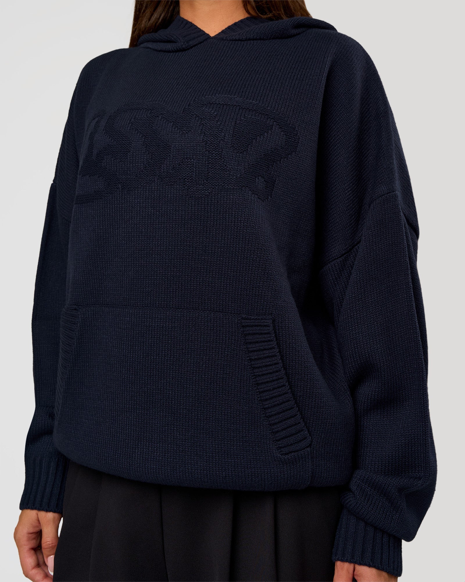All Day Active Knitted Hoodie - Future Navy | LSKD – LSKD US