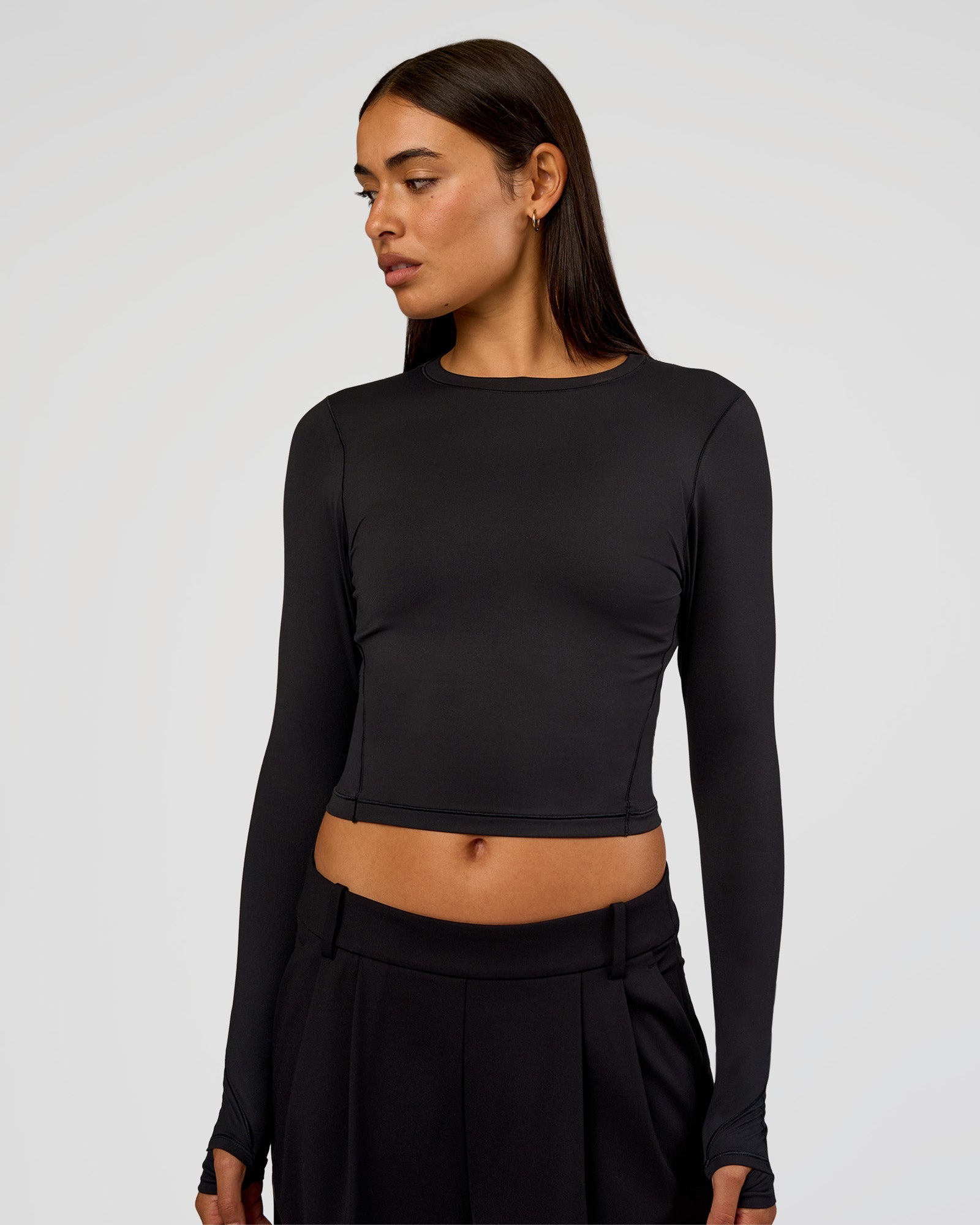 All Day Long Sleeve Tee - Black | LSKD – LSKD US