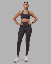 Woman wearing Aspire Sports Bra - Dark Storm Wash | Model:Rhiley | Size:S | Thumbnail Index: 6