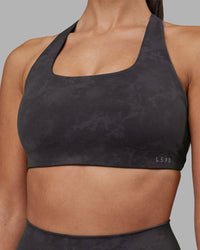 Woman wearing Aspire Sports Bra - Dark Storm Wash | Model:Rhiley | Size:S | Thumbnail Index: 5