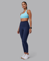 Woman wearing Aspire Sports Bra - Sky Blue | Model:Rhiley | Size:S | Thumbnail Index: 3