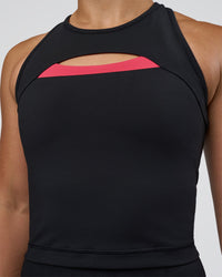 Woman wearing Be Bold Performance Tank - Black | Model:Tenaya | Size:S | Thumbnail Index: 5