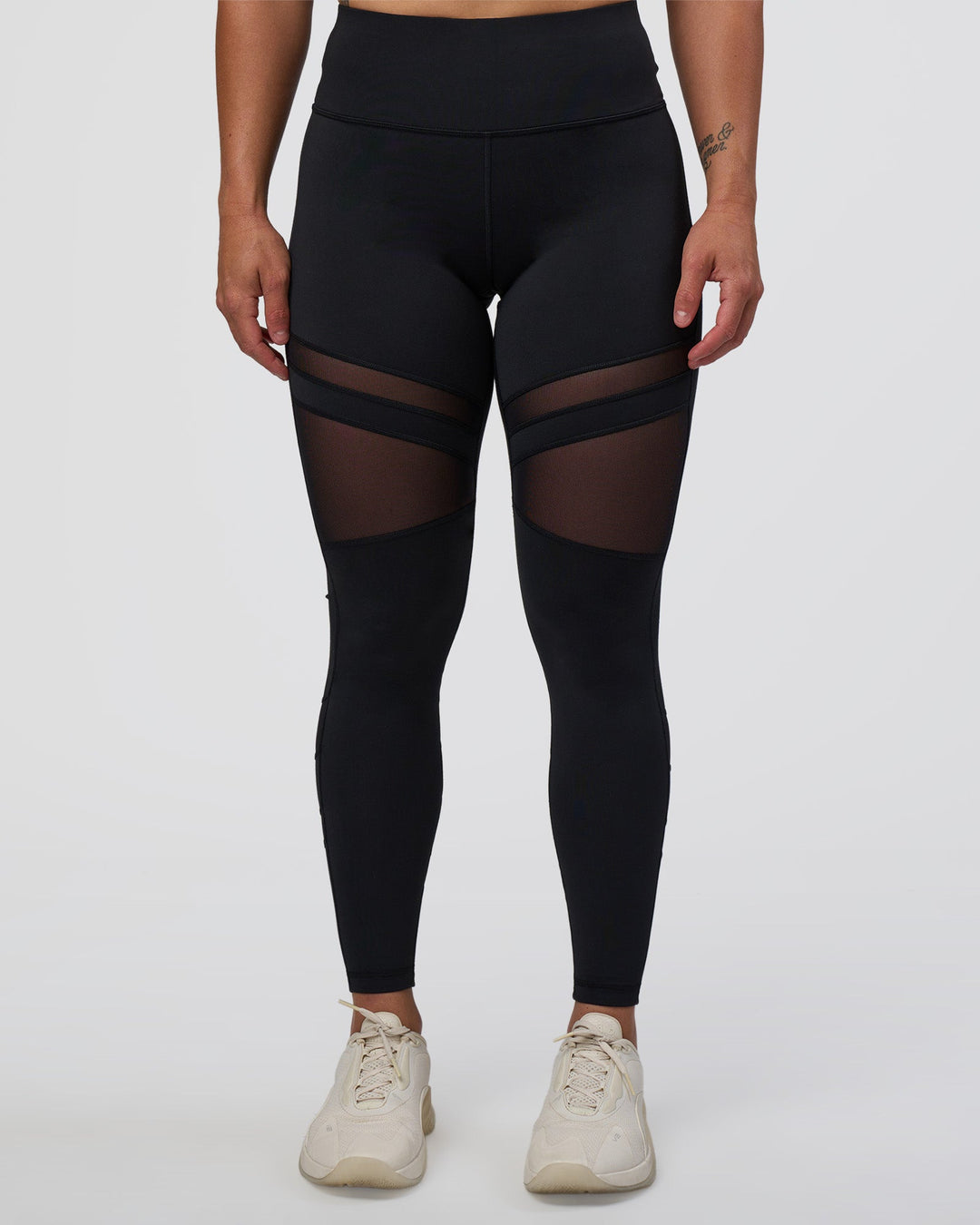 Woman wearing Be Bold Ultra High-Rise Full Length Legging - Black | Model:Tenaya | Size:S