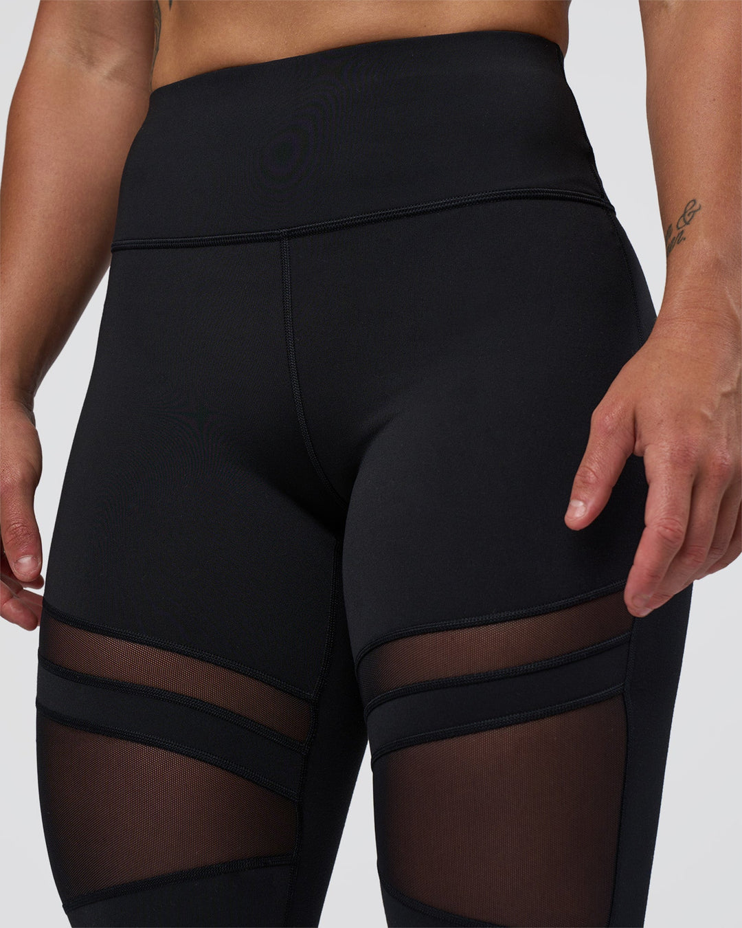 Woman wearing Be Bold Ultra High-Rise Full Length Legging - Black | Model:Tenaya | Size:S