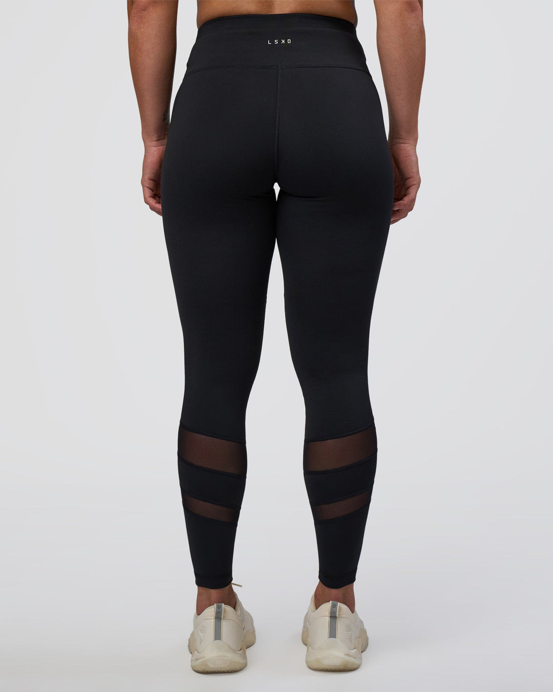 Woman wearing Be Bold Ultra High-Rise Full Length Legging - Black | Model:Tenaya | Size:S