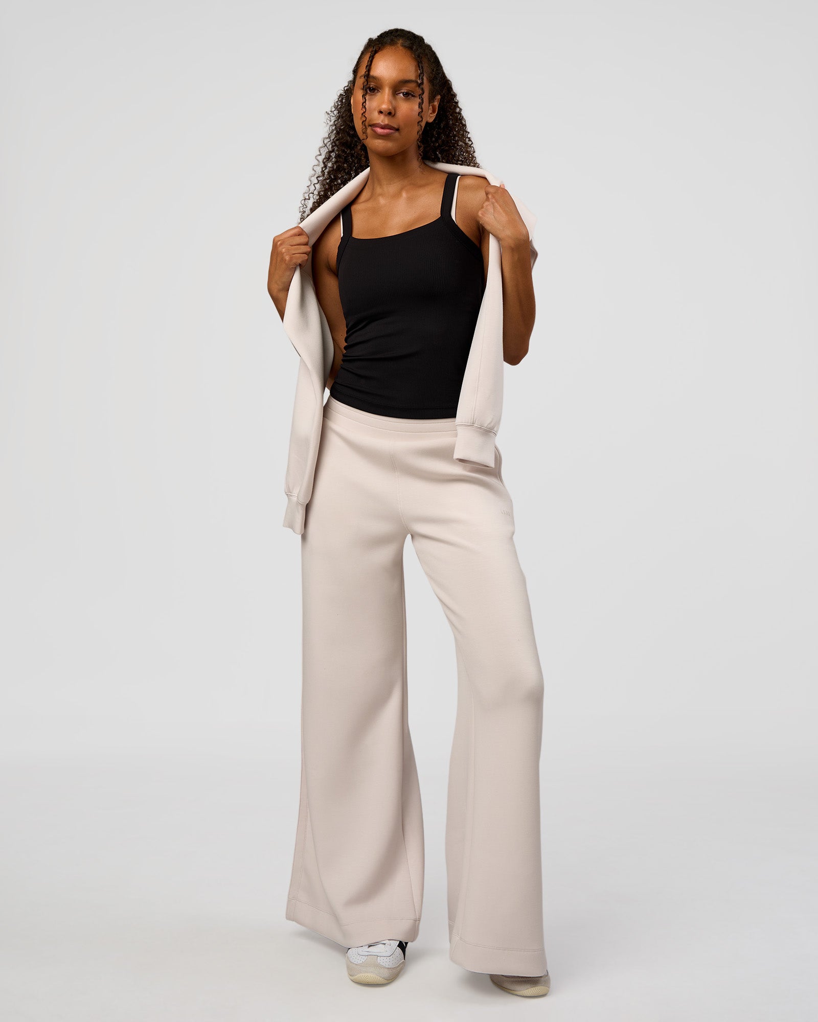 CF Elevate SoftTouch Pintuck Wide Leg Pant - Clay | LSKD – LSKD US