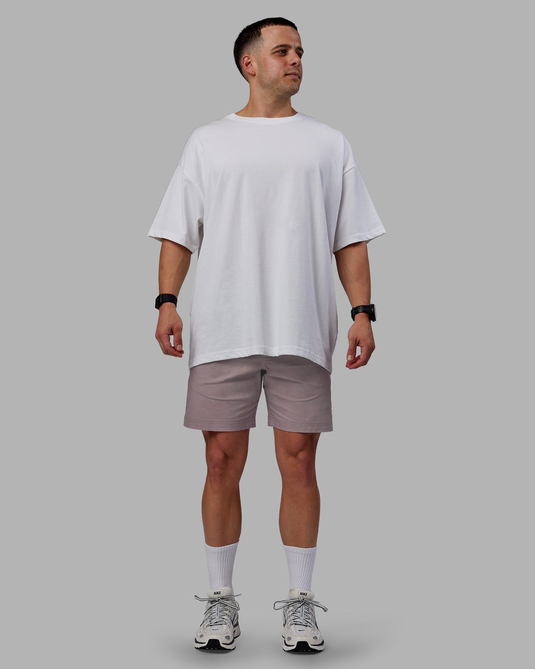 Man wearing Daily Shorts - Grey Purple