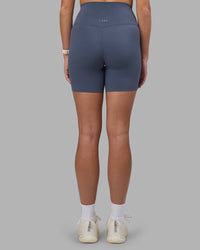 Woman wearing Elixir Ultra High-Rise 6" Short - Night Shadow | Model:Phoebe | Size:S