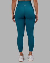 Woman wearing Elixir Ultra High-Rise 7/8 Legging - Blue Coral | Model:Ayla | Size:S | Thumbnail Index: 3