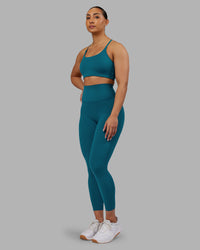 Woman wearing Elixir Ultra High-Rise 7/8 Legging - Blue Coral | Model:Ayla | Size:S | Thumbnail Index: 4
