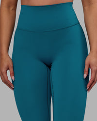 Woman wearing Elixir Ultra High-Rise Full Length Legging - Blue Coral | Model:Ayla | Size:S | Thumbnail Index: 6