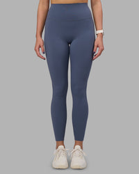 Woman wearing Elixir Ultra High-Rise Full Length Legging - Night Shadow | Model:Phoebe | Size:S | Thumbnail Index: 0
