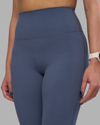 Woman wearing Elixir Ultra High-Rise Full Length Legging - Night Shadow | Model:Phoebe | Size:S | Thumbnail Index: 2