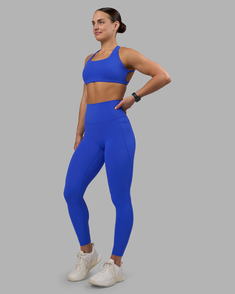 Elixir Ultra High-Rise Full Length Legging Pockets - Power Cobalt