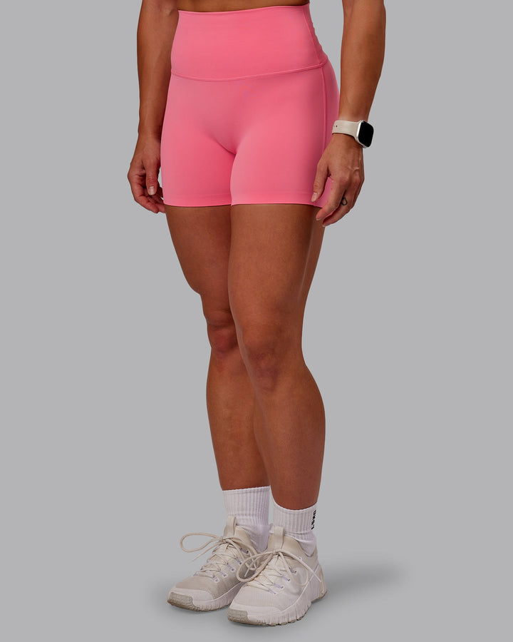 Woman wearing Elixir X-Short Tight in Pink Lemonade | Size:S
