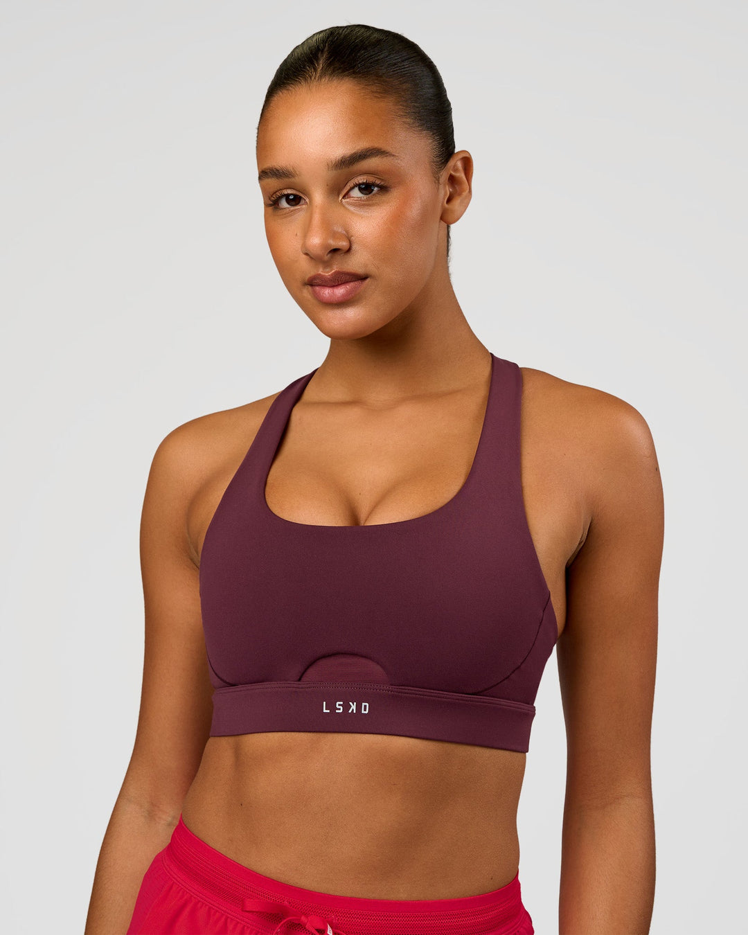 Fast-Track Sports Bra - Cherry Lacquer