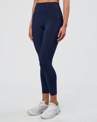 Woman wearing Fusion Ultra High-Rise 7/8 Legging - Future Navy | Model:Evie | Size:S