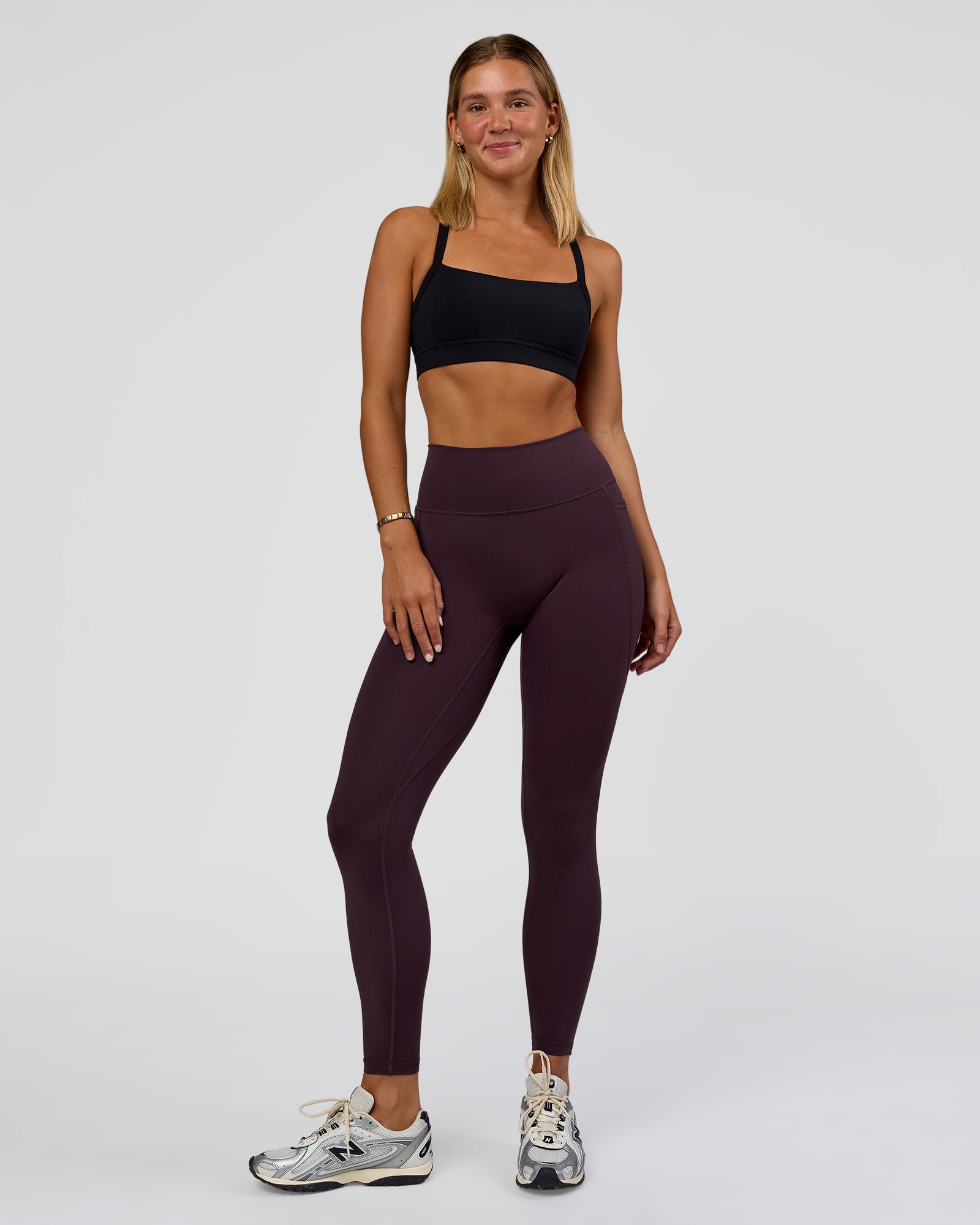 Fusion Ultra High-Rise Full Length Legging Pockets - Midnight Plum