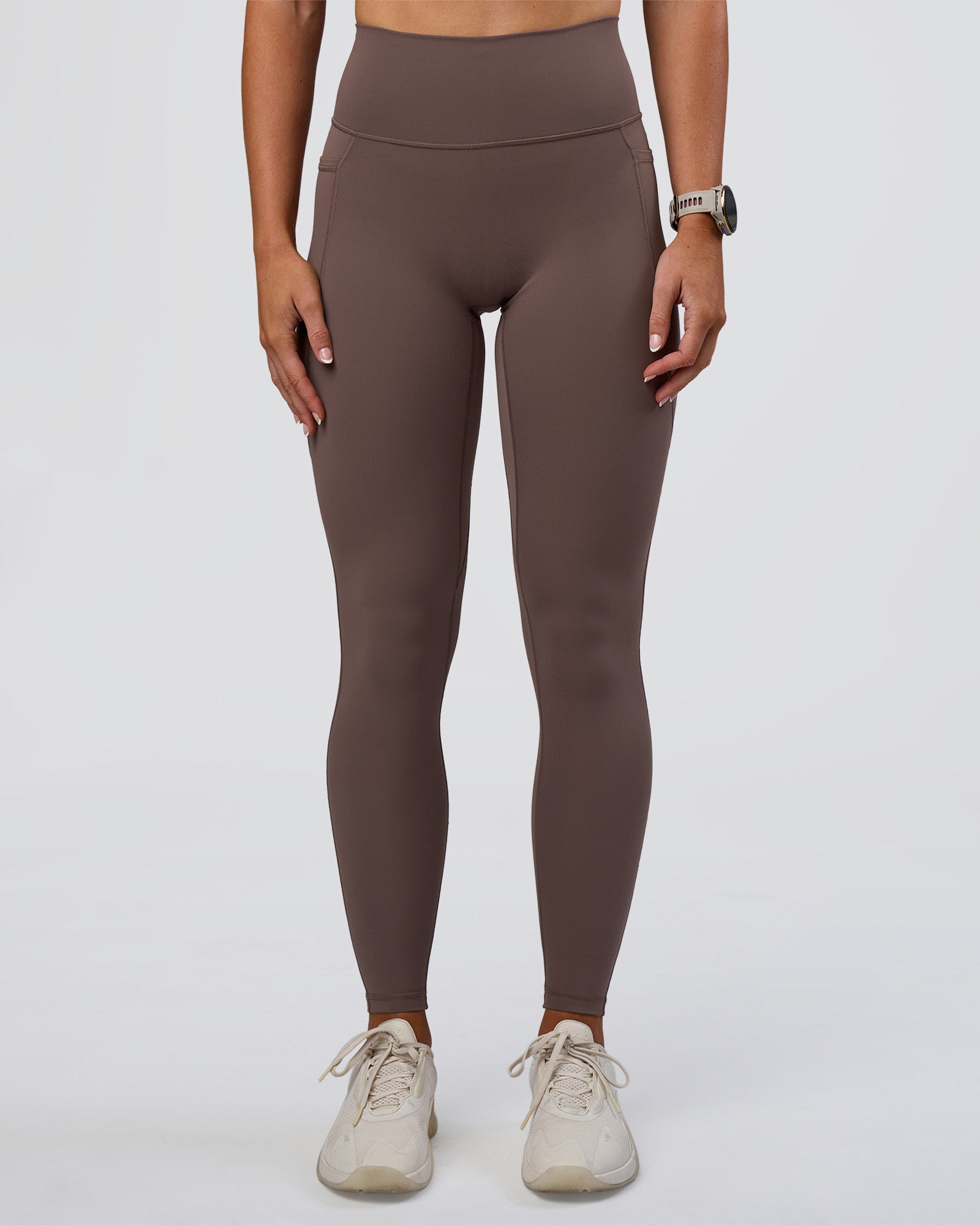 Fusion Ultra High-Rise Full Length Legging Pockets - Peppercorn