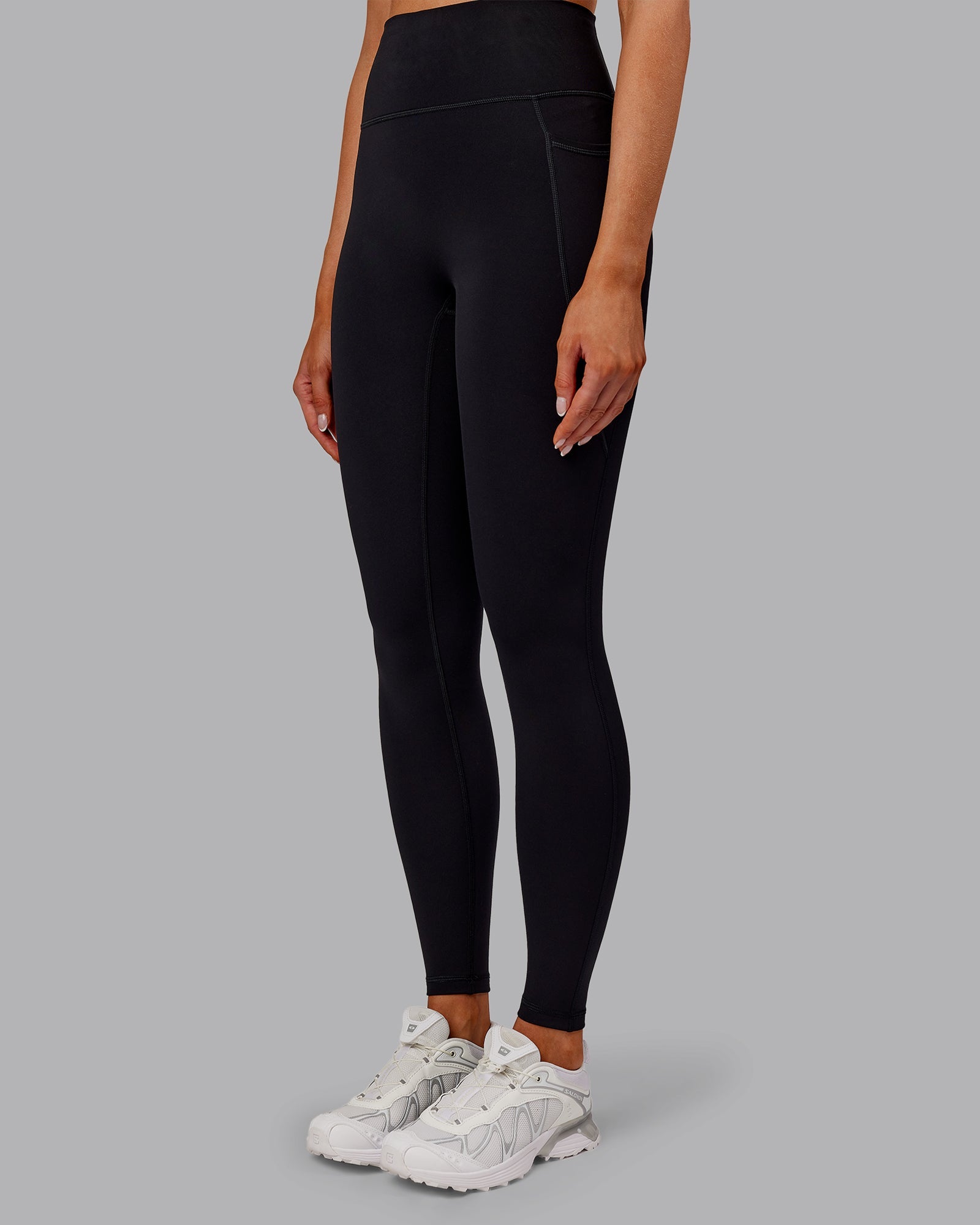 Fusion Ultra High-Rise Full Length Thermal Legging Pockets - Black