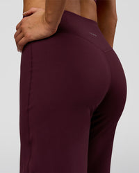 Woman wearing Fusion V-Contour High-Rise Pant - Cherry Lacquer | Model:Bianca | Size:S