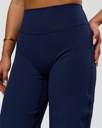 Woman wearing Fusion V-Contour High-Rise Pant - Future Navy | Model:Bianca | Size:S