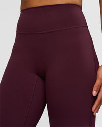 Woman wearing Fusion V-Contour High-Rise Tall Pant - Cherry Lacquer | Model:Rosie | Size:S