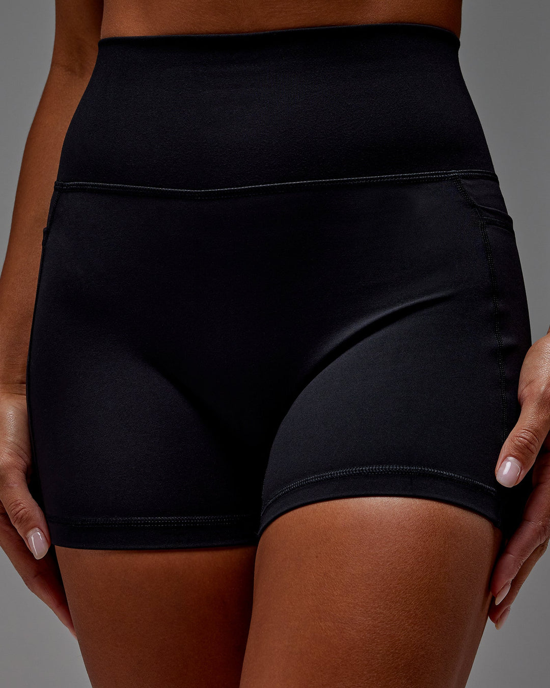 Woman wearing Fusion X-Short Tight With Pockets in Black | Size:S