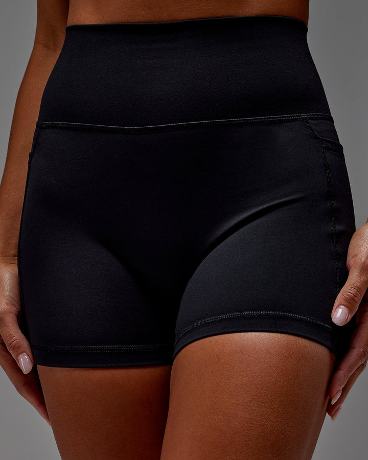 Woman wearing Fusion X-Short Tight With Pockets in Black | Size:S
