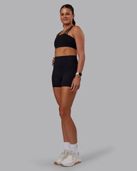 Woman wearing Galvanise Sports Bra 2.0 - Black | Model:Phoebe | Size:S