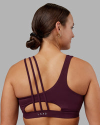 Woman wearing Galvanise Sports Bra 2.0 - Cherry Lacquer | Model:Keisha | Size:S | Thumbnail Index: 4
