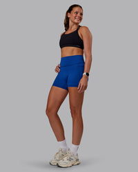 Woman wearing Genesis Layered Sports Bra - Black | Model:Phoebe | Size:S | Thumbnail Index: 5